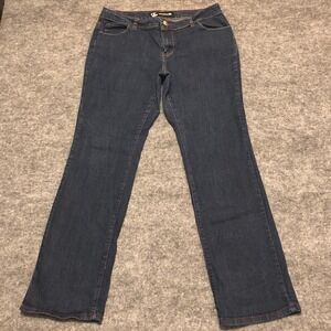 Rocawear Dark Wash Denim‎ Jeans Women's Size 16 Bootcut Stretch Casual Pants